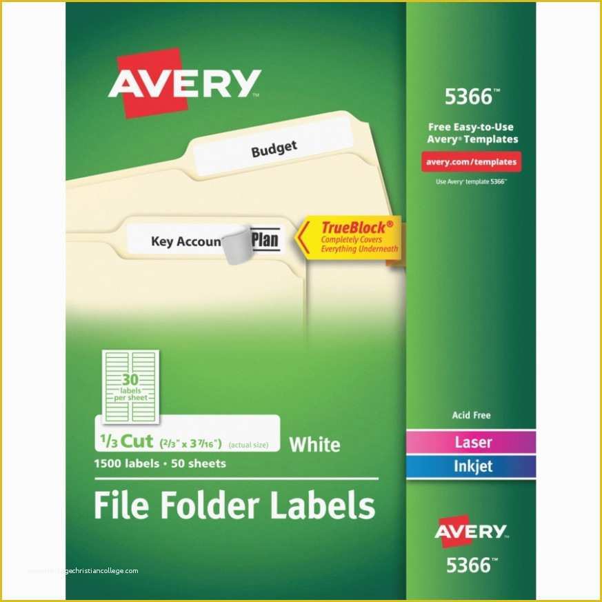 Free Template for Avery 5366 File Folder Labels Of What You Know About Free