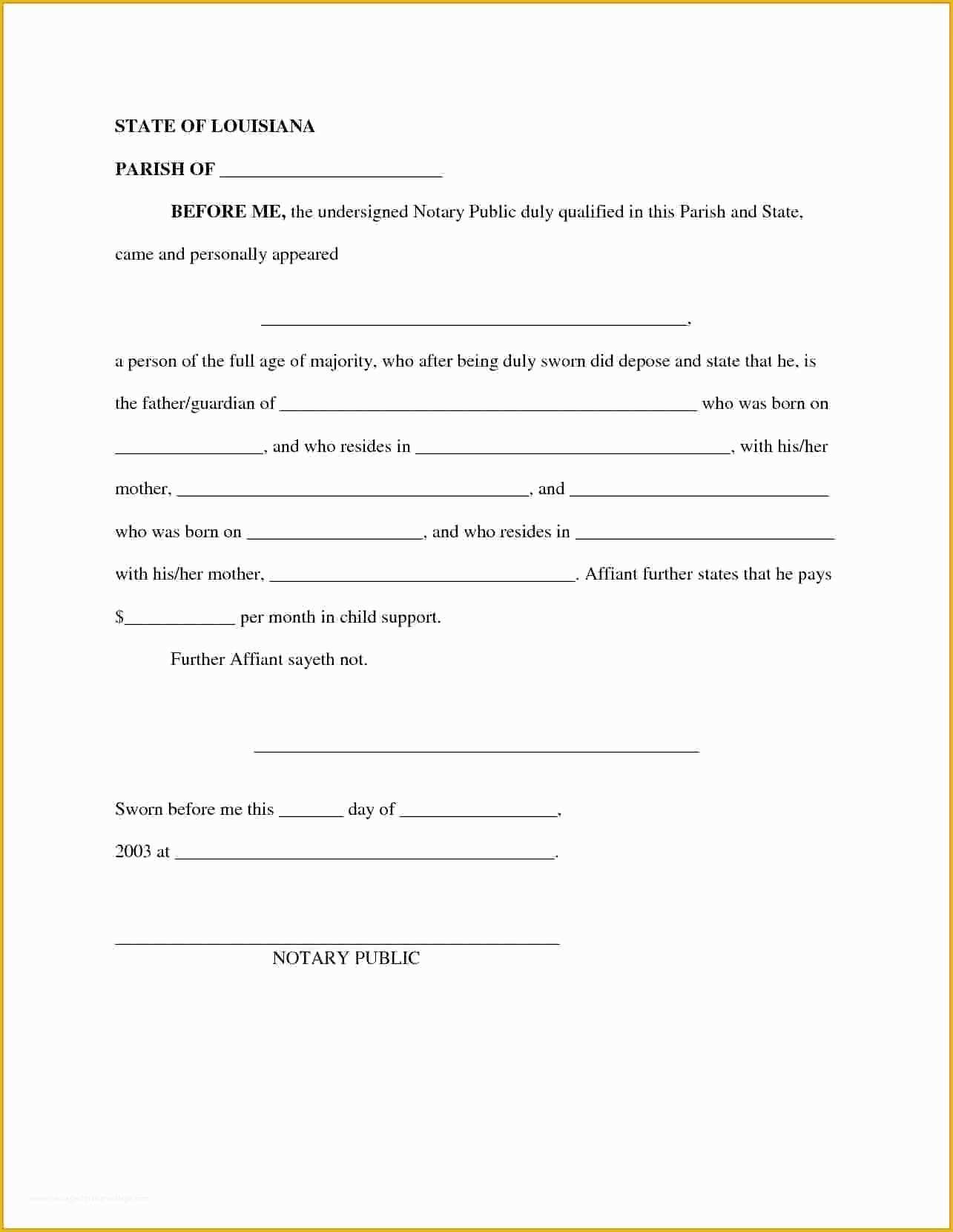 Free Template for Child Support Agreement Of Child Support Letter Agreement Template Sample
