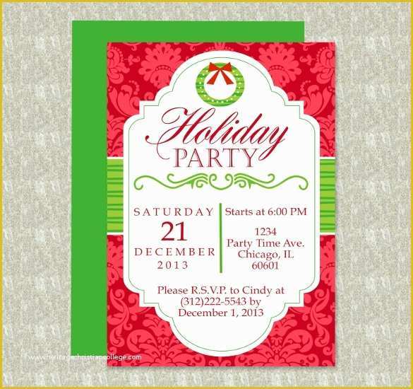 Free Template for Holiday Party Flyer Of 19 Free Download Holiday Templates Word