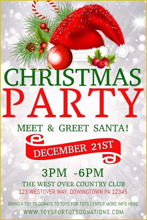 Free Template for Holiday Party Flyer Of 40 Best Christmas Poster Templates Images On Pinterest