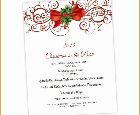 Free Template for Holiday Party Flyer Of Amazing Holiday Party Flyer Templates 21 Download