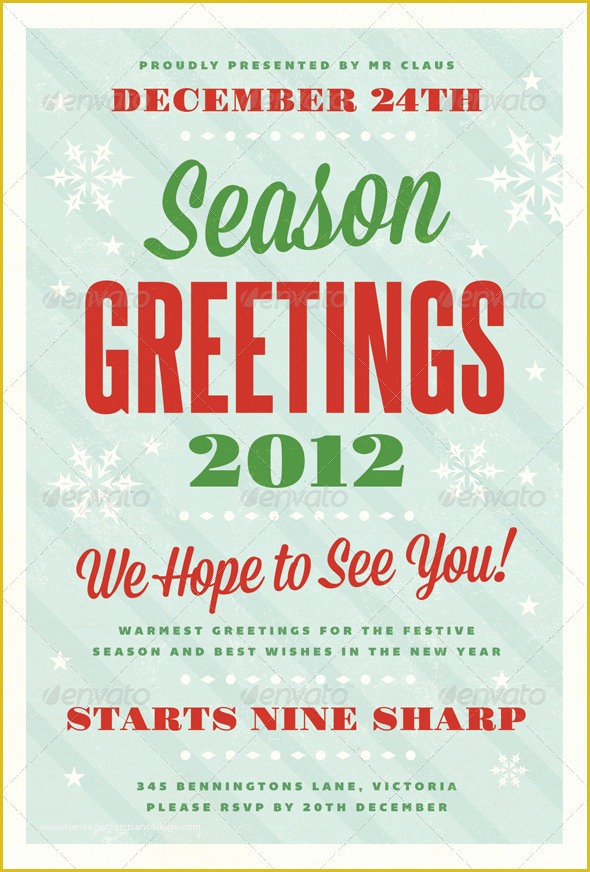 Free Template for Holiday Party Flyer Of Festive Christmas Flyer Template by Furnace