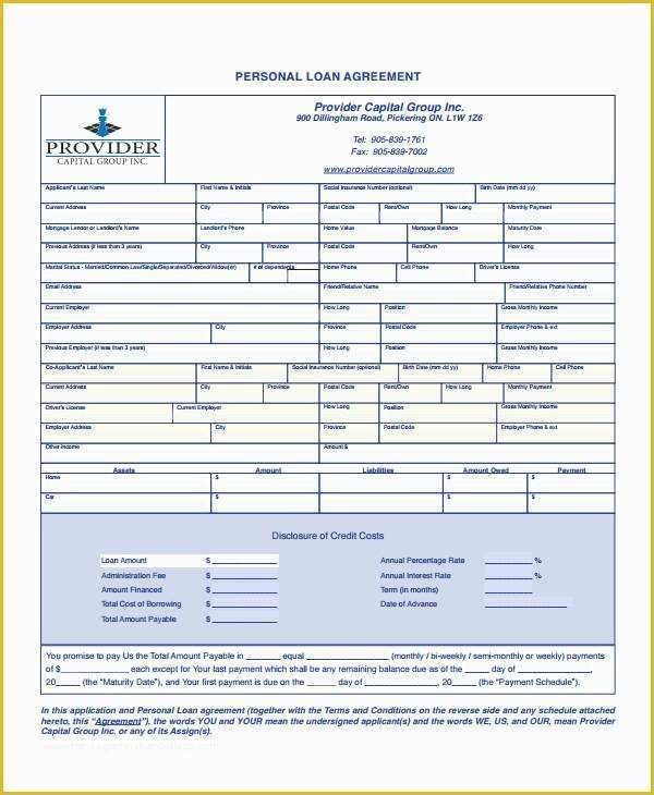 Free Template for Loan Agreement Between Friends Of 16 Personal Loan Agreement Templates Free Pdf Word Samples