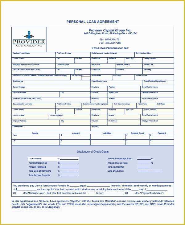 Free Template for Loan Agreement Between Friends Of 16 Personal Loan Agreement Templates Free Pdf Word Samples