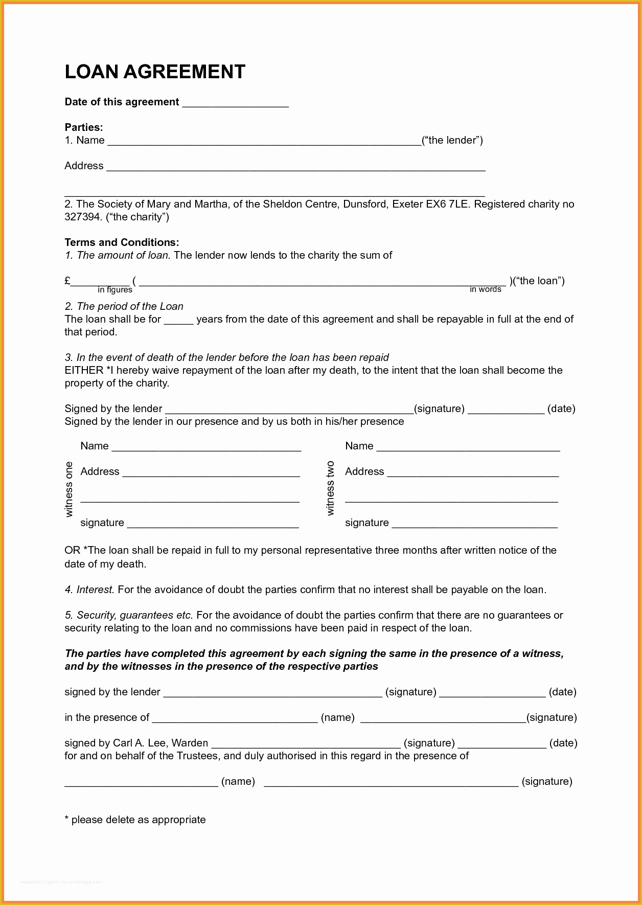 Free Template for Loan Agreement Between Friends Of 7 Template Loan Agreement Between Family Members