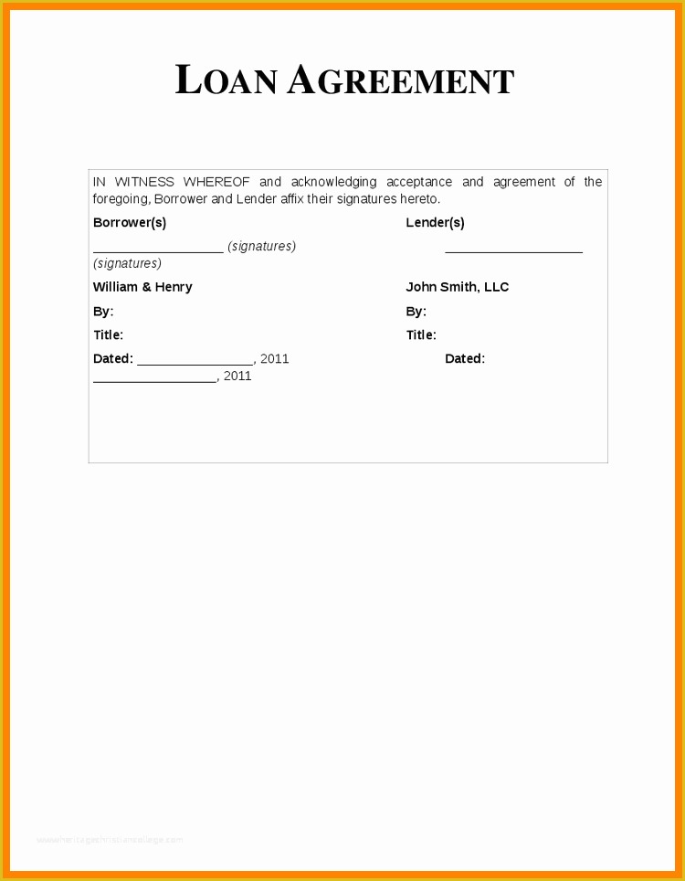 Free Template for Loan Agreement Between Friends Of Loan Agreement Between Friends