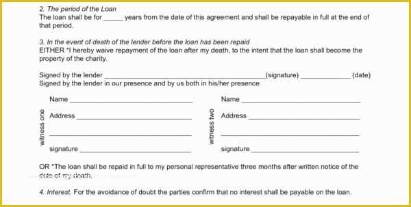 Free Template for Loan Agreement Between Friends Of Loan Agreement with Security Template Free Loan Agreement