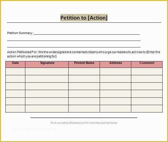 Free Template for Petition Signatures Of 24 Sample Petition Templates Pdf Doc