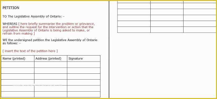 Free Template for Petition Signatures Of 30 Free Petition Templates How to Write Petition Guide