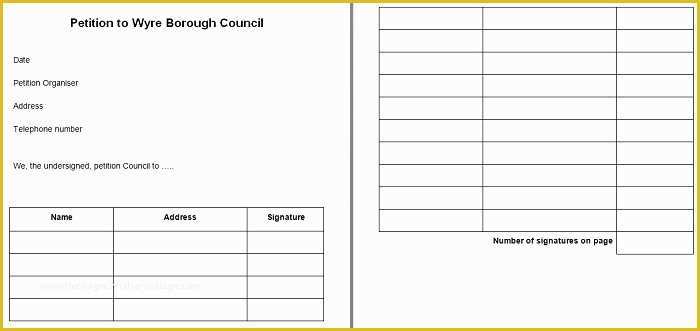 Free Template for Petition Signatures Of 30 Free Petition Templates How to Write Petition Guide