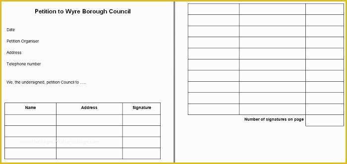 Free Template for Petition Signatures Of 30 Free Petition Templates How to Write Petition Guide