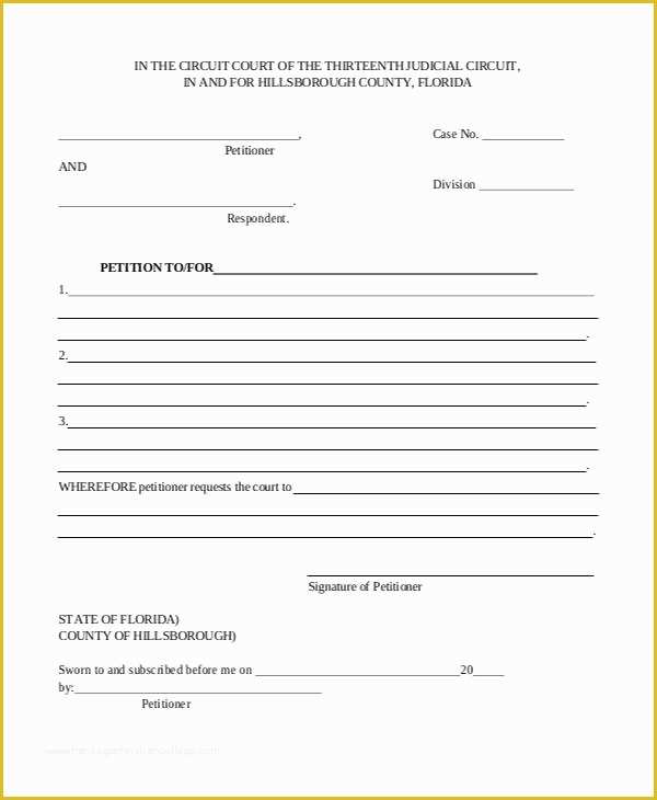 Free Template for Petition Signatures Of 30 Petition formats