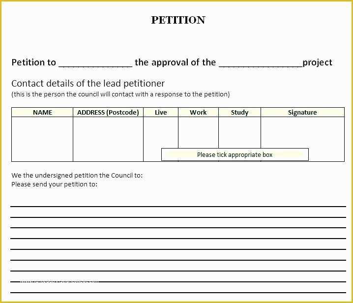 Free Template for Petition Signatures Of Create A Petition Signature form Blank Template Sheet
