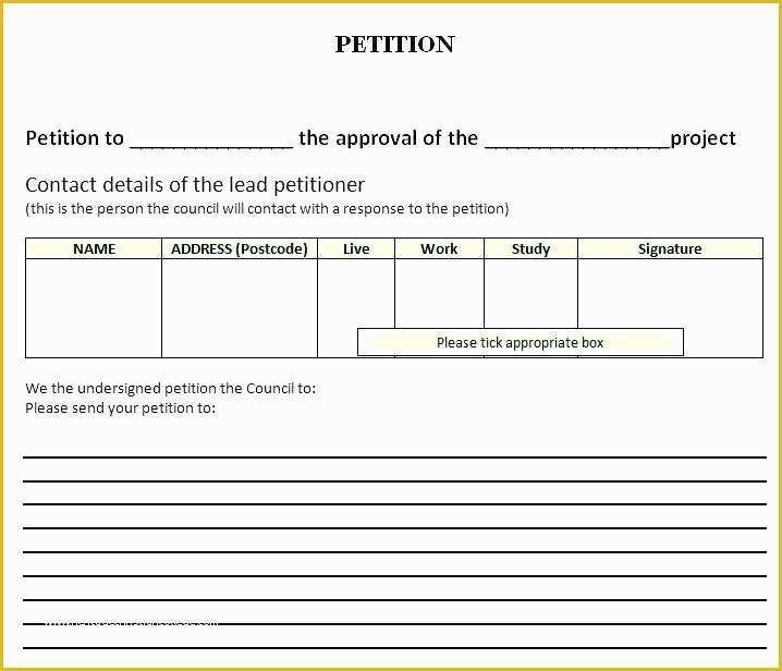 Free Template for Petition Signatures Of Create A Petition Signature form Blank Template Sheet