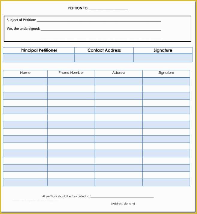 Free Template for Petition Signatures Of Free Petition Templates Examples Oursearchworld