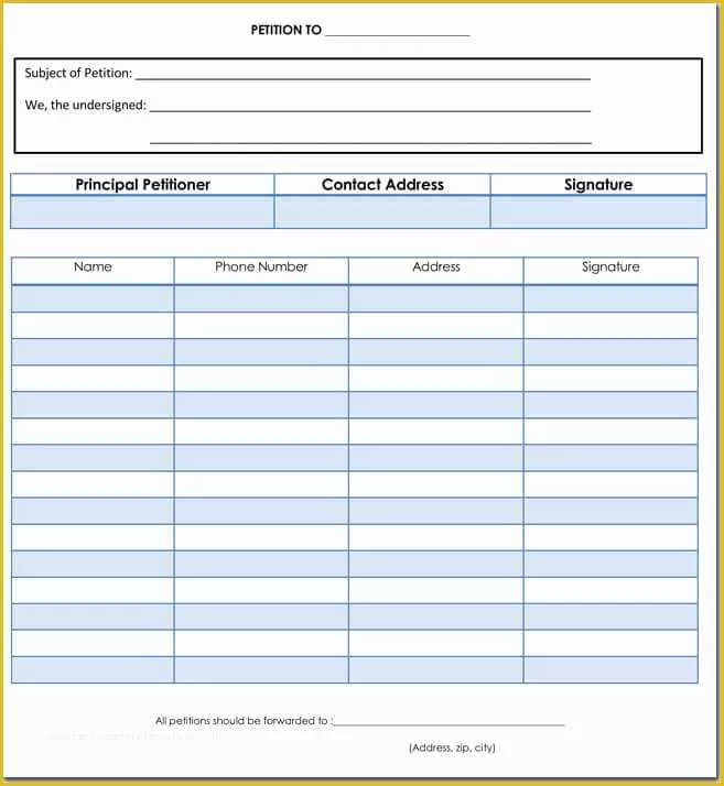 Free Template for Petition Signatures Of Free Petition Templates Examples Oursearchworld