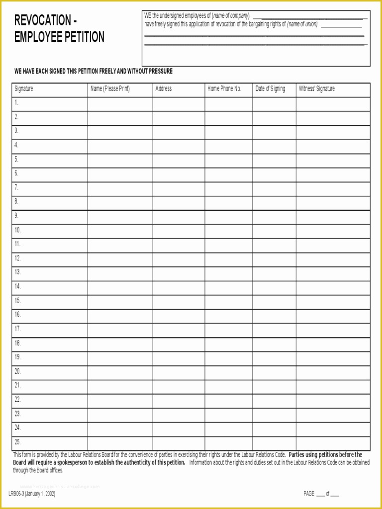 Free Template for Petition Signatures Of Petition form Template Sample Neighborhood Petition