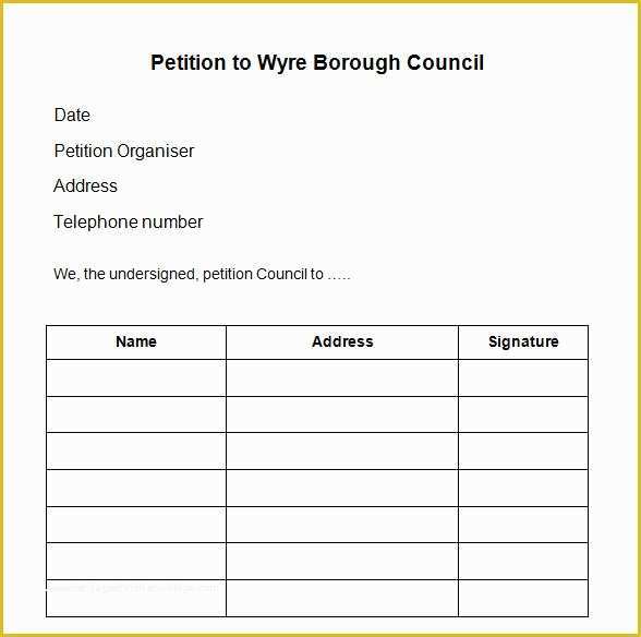 Free Template for Petition Signatures Of Petition Template 23 Download Free Documents In Pdf Word