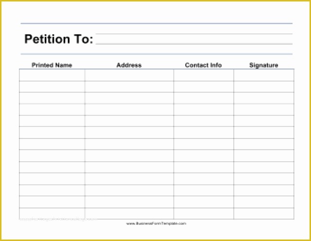 Free Template for Petition Signatures Of Petition Templates Find Word Templates