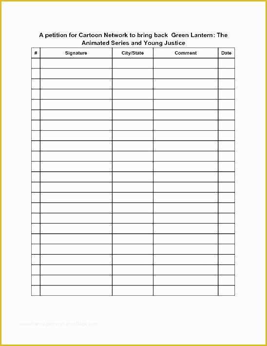 Free Template for Petition Signatures Of Sample Petition Templates Doc Flyers Design for Restaurant