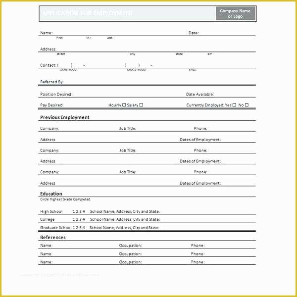 Free Template for Registration form In HTML Of Job Application form Template Word format Registration