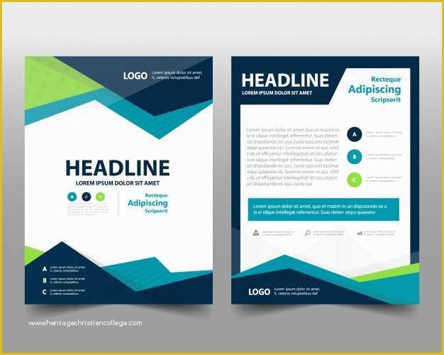 Free Template Of A Brochure Of Business Brochure Template with Space for Text Vector