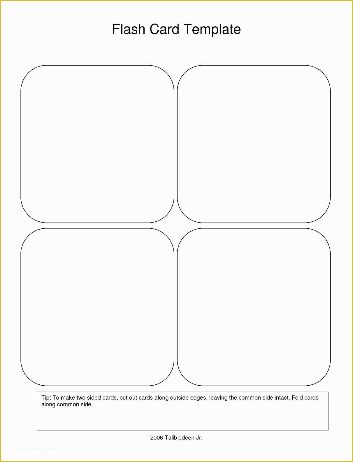 Free Template to Make Flash Cards Of 9 Free Printable Flash Card Template Sampletemplatess