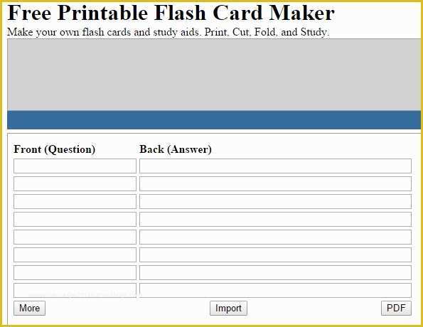 Free Template to Make Flash Cards Of Math = Love Stuff Worth Sharing Printable Flash Card