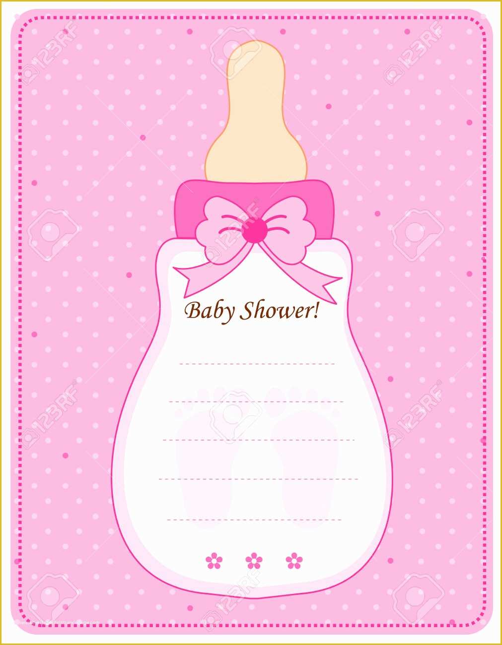 Free Templates for Baby Shower Favors Of Baby Girl Invitation Templates