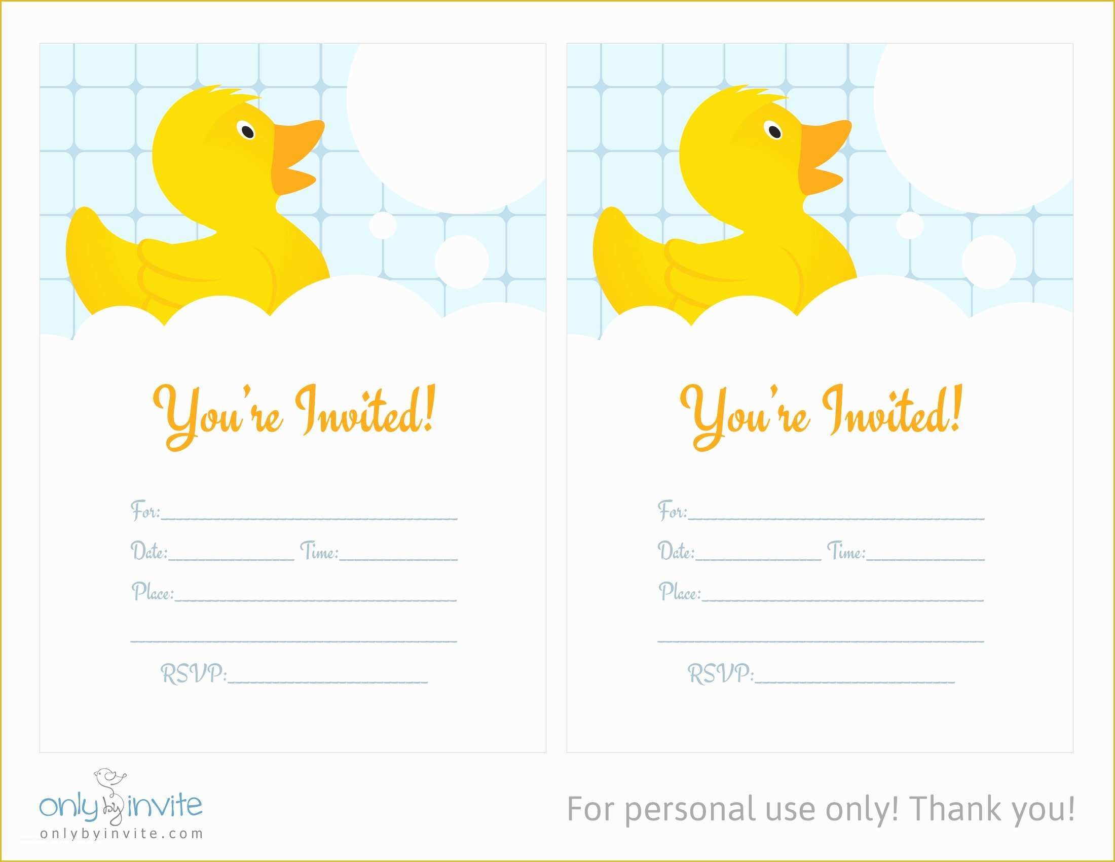 Free Templates for Baby Shower Favors Of Free Rubber Duckie Birthday Image