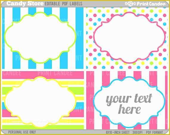 Free Templates for Labels and Tags Of 9 Best Of Free Printable Labels Editable Free