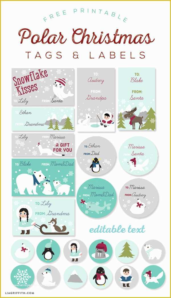Free Templates for Labels and Tags Of Christmas Label Templates