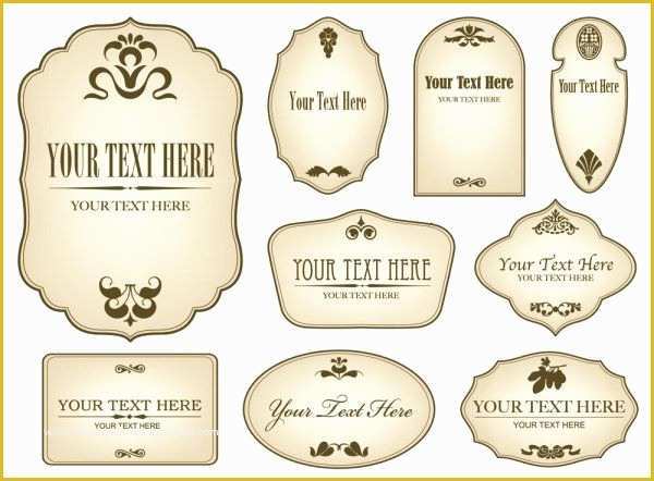 Free Templates for Labels and Tags Of Free Decorative Label Templates