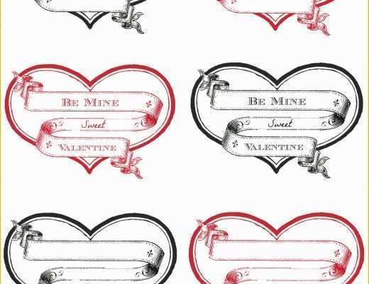 Free Templates for Labels and Tags Of Free Printable Heart Labels the Graphics Fairy