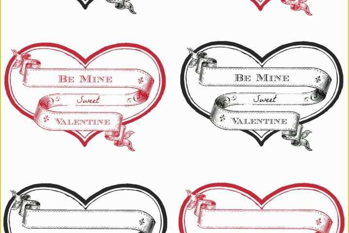 Free Templates for Labels and Tags Of Free Printable Heart Labels the Graphics Fairy
