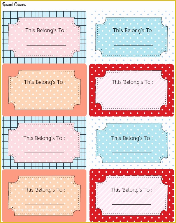 Free Templates for Labels and Tags Of Free Printable Labels for Your Books
