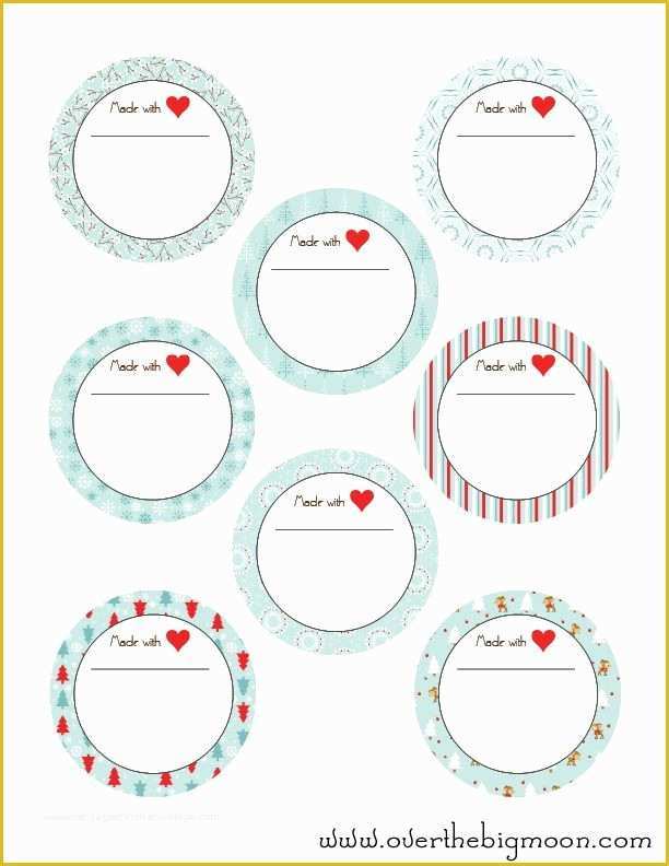 Free Templates for Labels and Tags Of Holiday Jar Labels Craft Ideas Pinterest