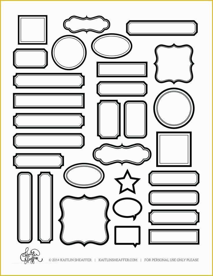 Free Templates for Labels and Tags Of Print and Cut Label Freebies