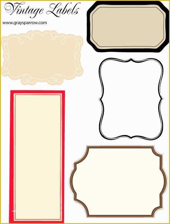 Free Templates for Labels and Tags Of Vintage Label Border Projects to Try