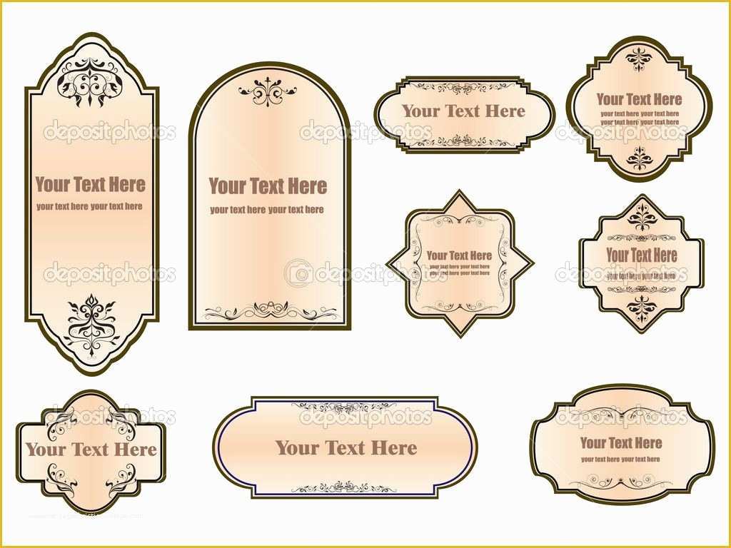 Free Templates for Labels and Tags Of Vintage Label Template