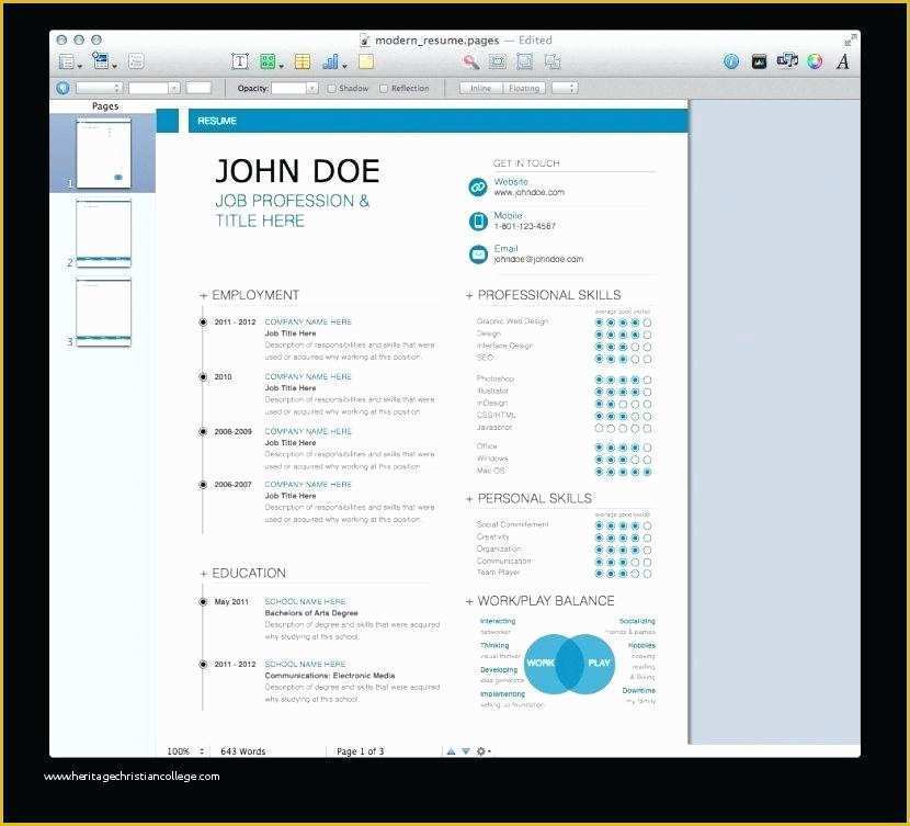 Free Templates for Mac Of Great Apple Pages Resume Templates Free Gallery
