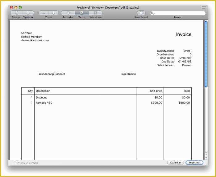 Free Templates for Mac Of Invoice Template Mac