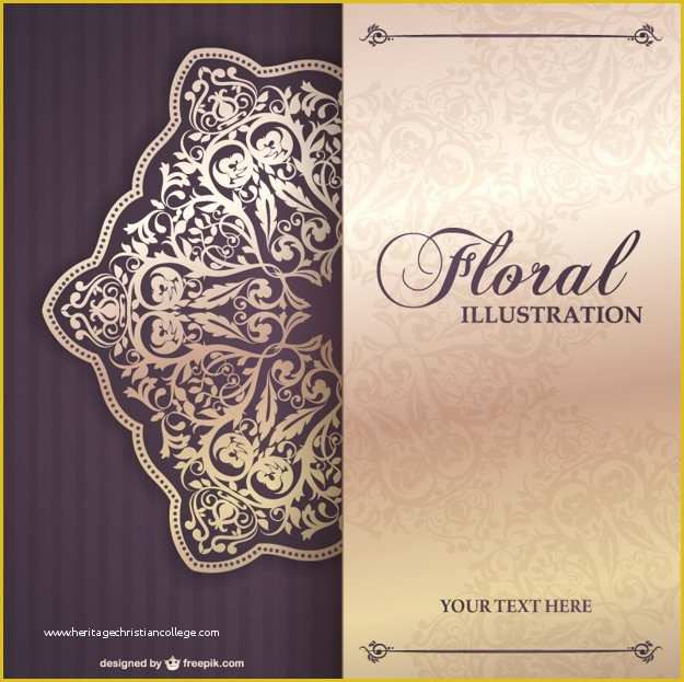Free Templates Free Download Of Floral Invitation Template Vector