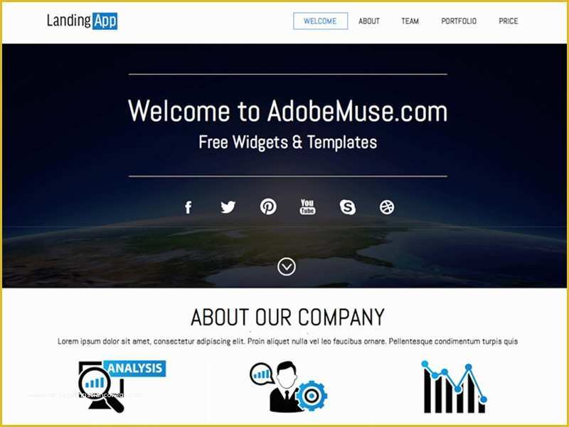 Free Templates Muse Of 25 Free Muse Templates – Creative Website themes and