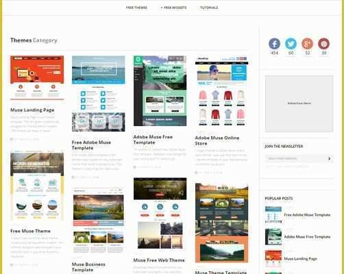 Free Templates Muse Of 30 Brilliant Premium and Free Adobe Muse Templates for 2017