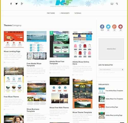 Free Templates Muse Of 30 Brilliant Premium and Free Adobe Muse Templates for 2017