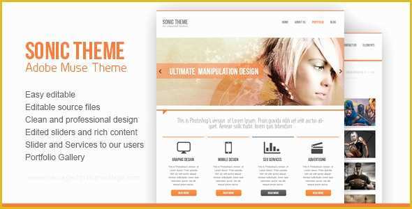 Free Templates Muse Of 45 Best Adobe Muse Templates Free & Premium Download