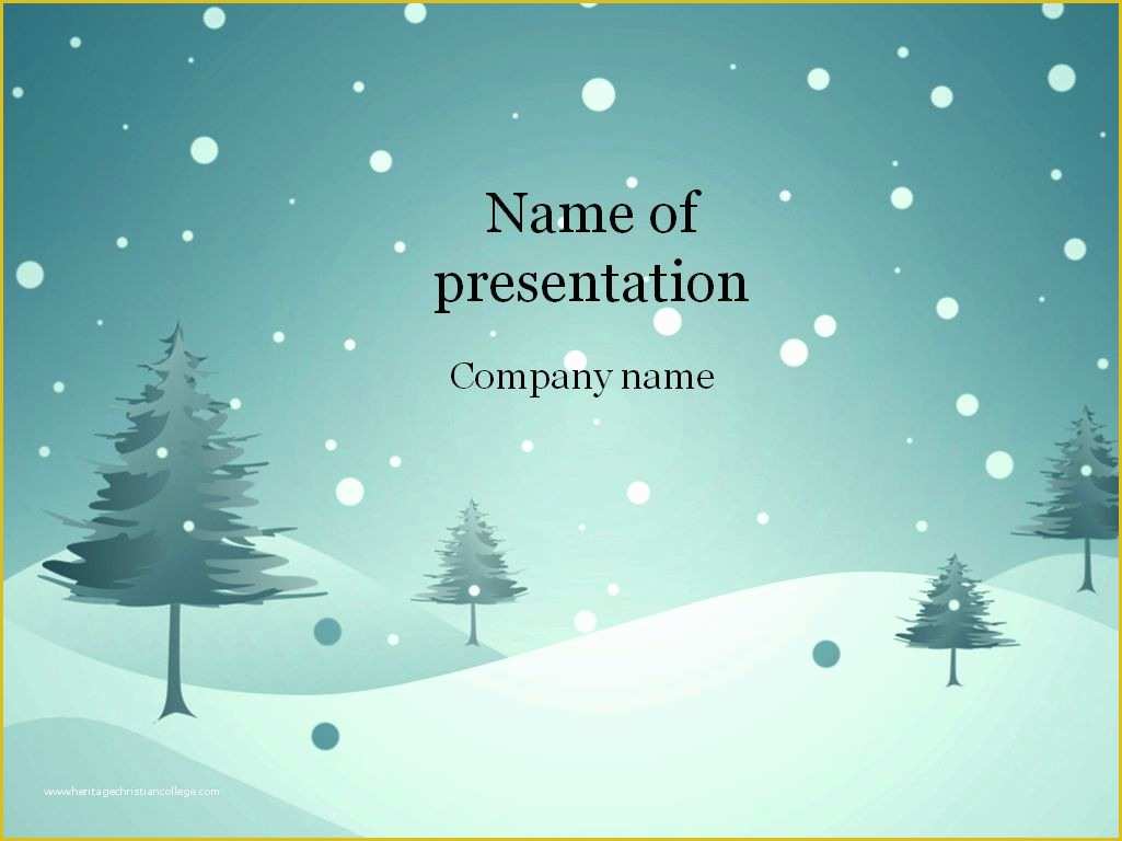 Free Templates Powerpoint Of Download Free Blue Winter Powerpoint Template for