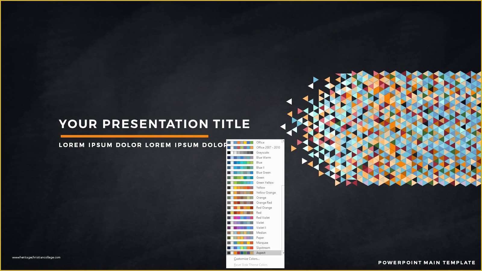 Free Templates Powerpoint Of Free Powerpoint Template with Polygonal Presentation Title
