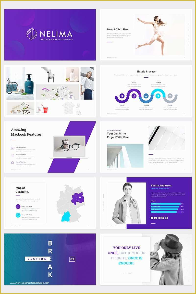 Free Templates Powerpoint Of Nelima Modern & Minimal Presentation Powerpoint Template